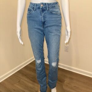 Forever 21 Light Blue Straight Leg Jeans